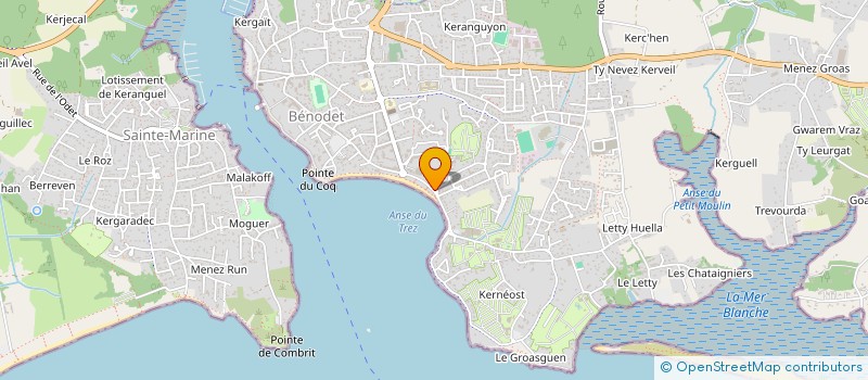 localisation de l'entreprise SYNDICAT COPROPRIETE LE TREZ  BENODET