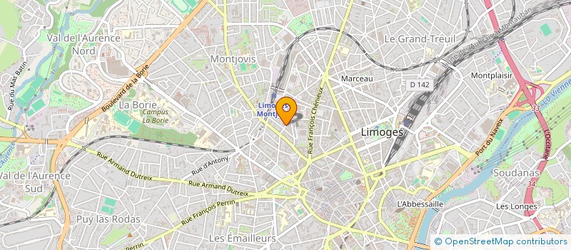 localisation de l'entreprise SYNDICAT COPROPRIETE LE TRIDENT à LIMOGES