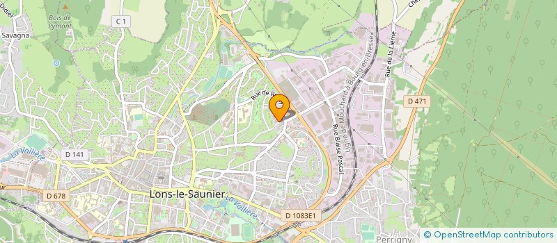 localisation de l'entreprise SYNDICAT COPROPRIETE LE VIGNOBLE  LONS-LE-SAUNIER