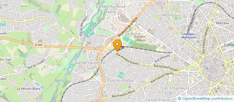 localisation de l'entreprise SYNDICAT COPROPRIETE LES ACACIAS à LIMOGES