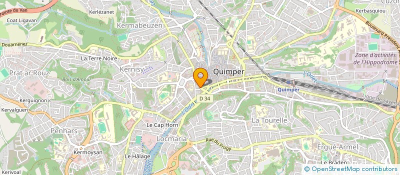 localisation de l'entreprise SYNDICAT COPROPRIETE LES ARCADES  QUIMPER