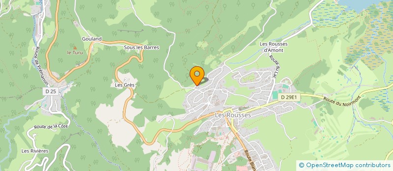 localisation de l'entreprise SYNDICAT COPROPRIETE LES CIMES  LES ROUSSES