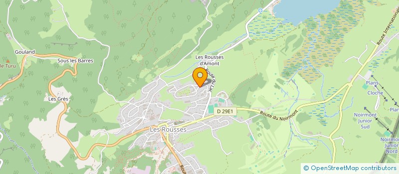 localisation de l'entreprise SYNDICAT COPROPRIETE LES CRETETS  LES ROUSSES