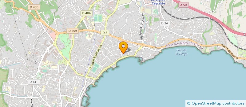 localisation de l'entreprise SYNDICAT COPROPRIETE LES HORIZONS à LA CIOTAT