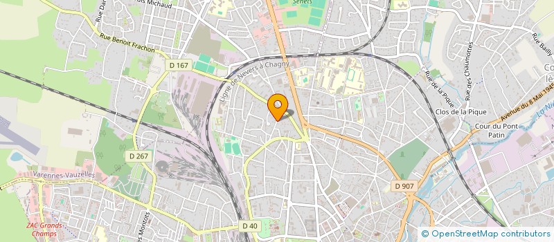 localisation de l'entreprise SYNDICAT COPROPRIETE LES MIMOSAS à NEVERS