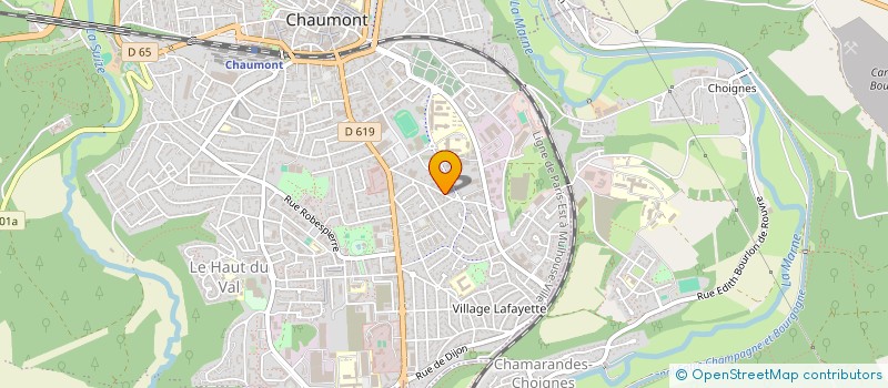 localisation de l'entreprise SYNDICAT COPROPRIETE LES NARCISSES à CHAUMONT