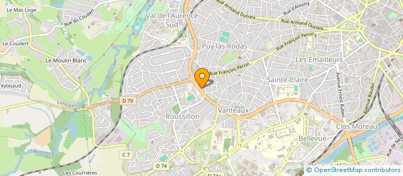 localisation de l'entreprise SYNDICAT COPROPRIETE LES PLACES à LIMOGES