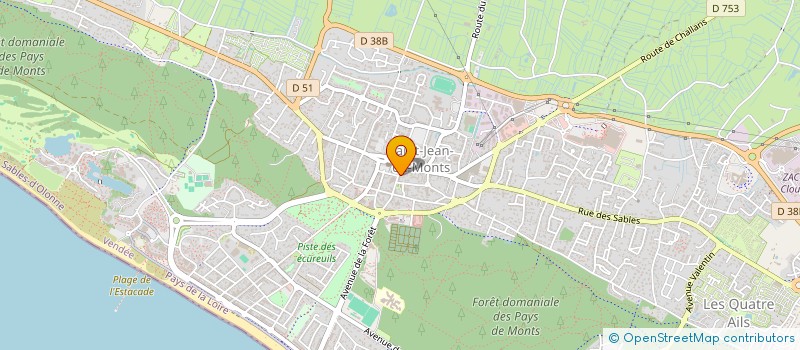 localisation de l'entreprise SYNDICAT COPROPRIETE LES ROSEAUX à SAINT-JEAN-DE-MONTS