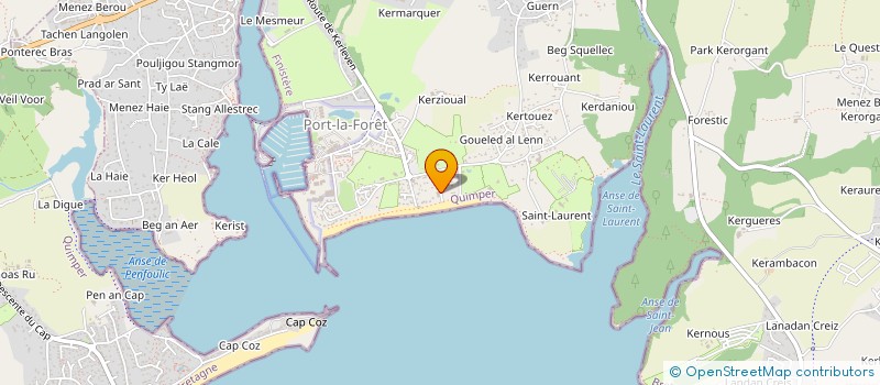 localisation de l'entreprise SYNDICAT COPROPRIETE LES SABLES  LA FORET-FOUESNANT