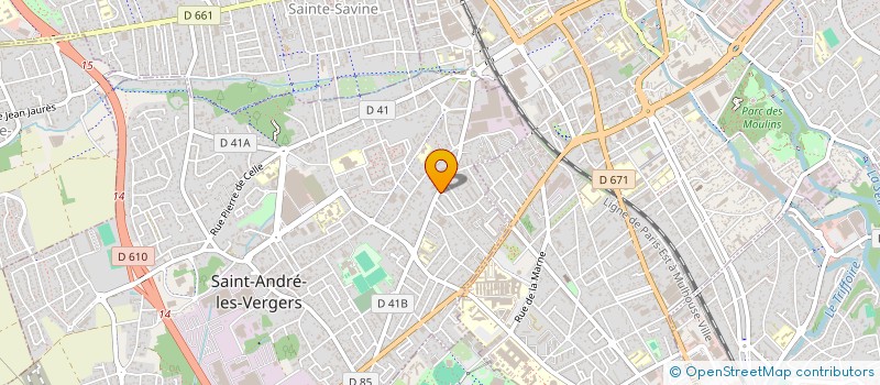 localisation de l'entreprise SYNDICAT COPROPRIETE LES VERGERS  SAINT-ANDRE-LES-VERGERS