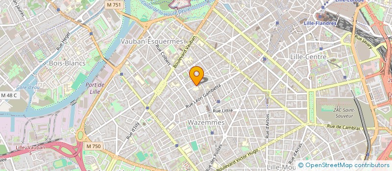 localisation de l'entreprise SYNDICAT COPROPRIETE LILLE FACULTES à LILLE