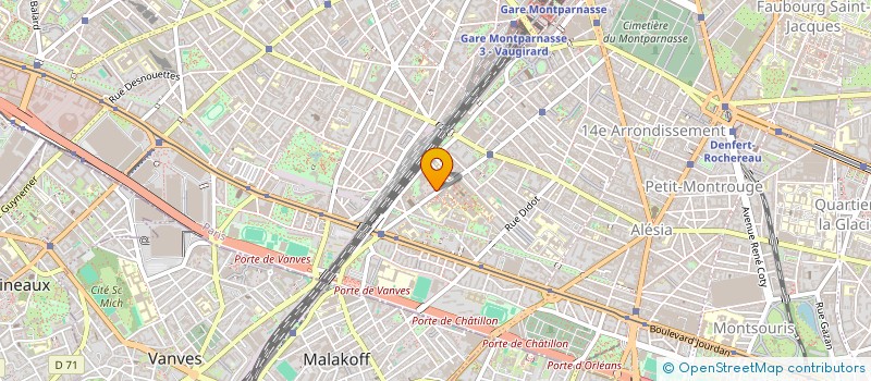 localisation de l'entreprise SYNDICAT COPROPRIETE LOSSERAND  PARIS