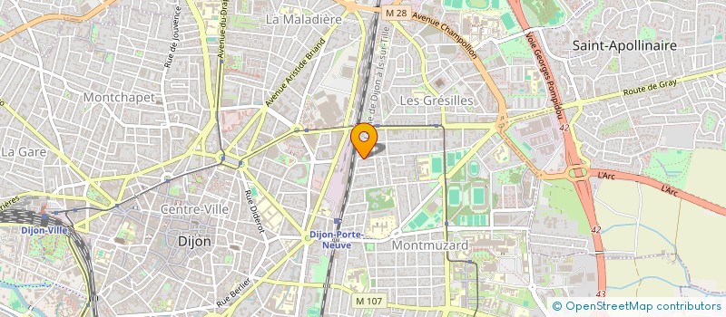 localisation de l'entreprise SYNDICAT COPROPRIETE MAL LYAUTEY  DIJON