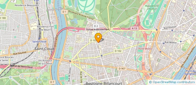 localisation de l'entreprise SYNDICAT COPROPRIETE MAURICE DE LA FOSSE à BOULOGNE-BILLANCOURT