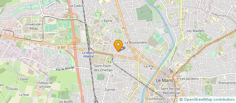 localisation de l'entreprise SYNDICAT COPROPRIETE MONTCALM  LE MANS