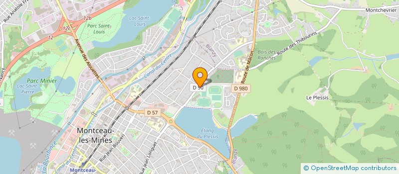 localisation de l'entreprise SYNDICAT COPROPRIETE MONTCHEVRIER  MONTCEAU-LES-MINES