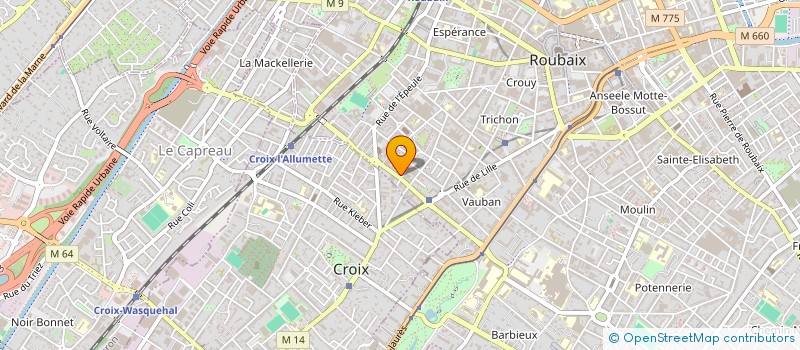 localisation de l'entreprise SYNDICAT COPROPRIETE MONTESQUIEU  ROUBAIX