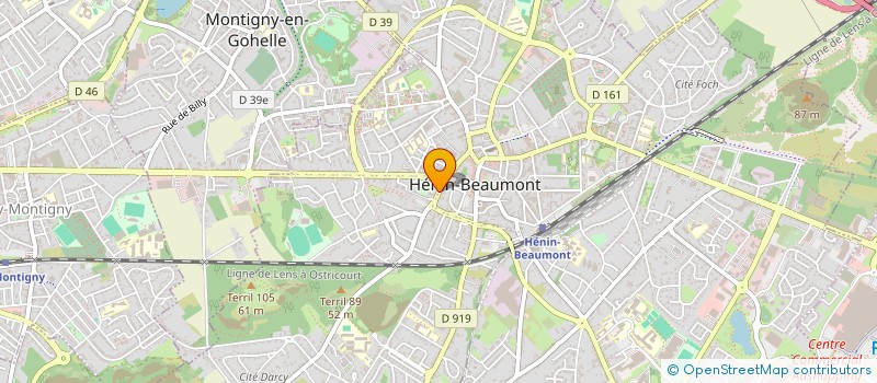 localisation de l'entreprise SYNDICAT COPROPRIETE MONTPENCHER  HENIN-BEAUMONT