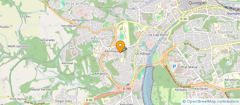 localisation de l'entreprise SYNDICAT COPROPRIETE NORMANDIE  QUIMPER