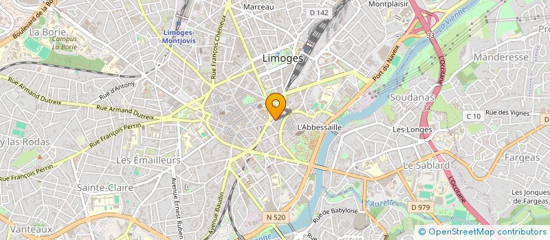 localisation de l'entreprise SYNDICAT COPROPRIETE PALVEZY à LIMOGES