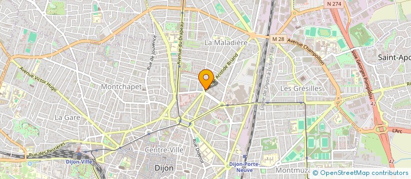 localisation de l'entreprise SYNDICAT COPROPRIETE PANORAMIQUE  DIJON