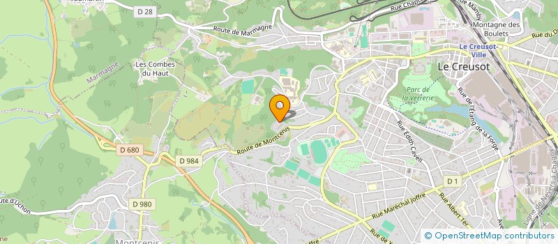 localisation de l'entreprise SYNDICAT COPROPRIETE PARC COURONNE  LE CREUSOT