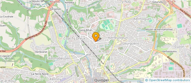 localisation de l'entreprise SYNDICAT COPROPRIETE  PARC MENEZ  QUIMPER