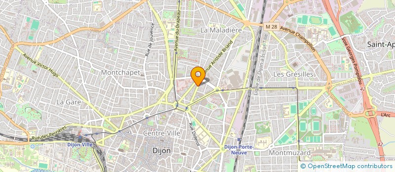 localisation de l'entreprise SYNDICAT COPROPRIETE PARMENTIER N 35  DIJON