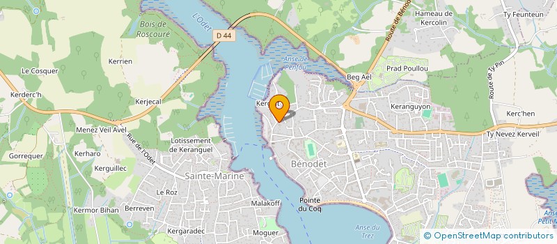 localisation de l'entreprise SYNDICAT COPROPRIETE PENFOUL  BENODET
