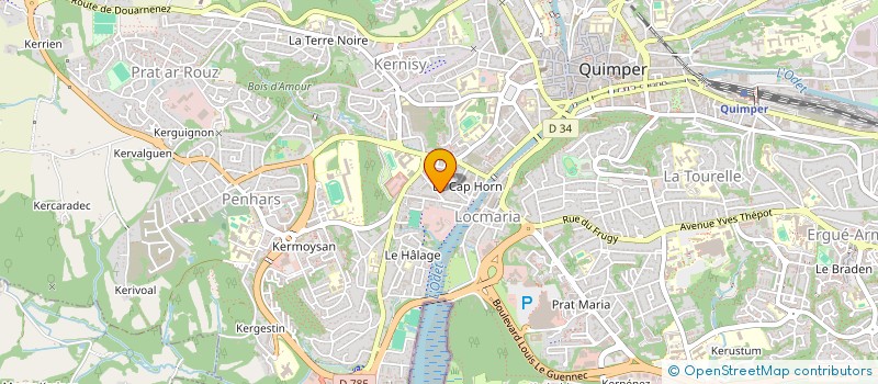 localisation de l'entreprise SYNDICAT COPROPRIETE PENNANGUER  QUIMPER