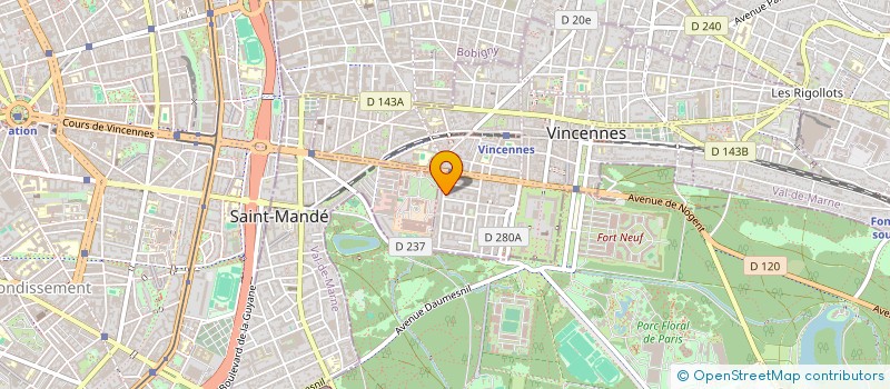 localisation de l'entreprise SYNDICAT COPROPRIETE PETIT PARC à VINCENNES