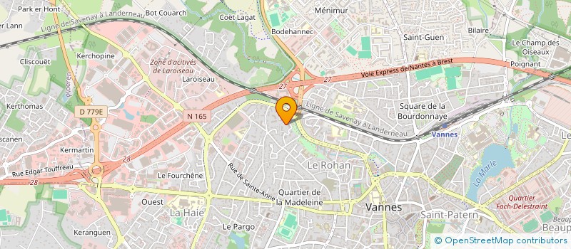 localisation de l'entreprise SYNDICAT COPROPRIETE POMPIDOU à VANNES