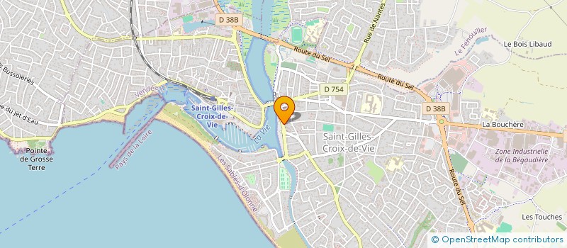 localisation de l'entreprise SYNDICAT COPROPRIETE PORT FIDELE  SAINT-GILLES-CROIX-DE-VIE