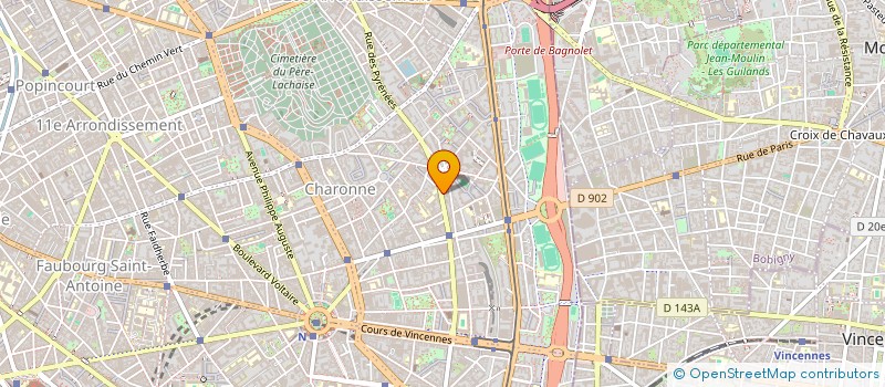 localisation de l'entreprise SYNDICAT COPROPRIETE PYRENEES  PARIS