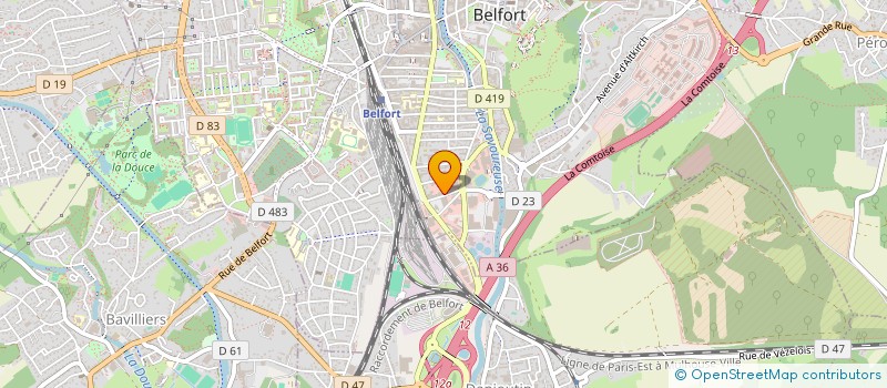 localisation de l'entreprise SYNDICAT COPROPRIETE R COLBERT GERANCE à BELFORT