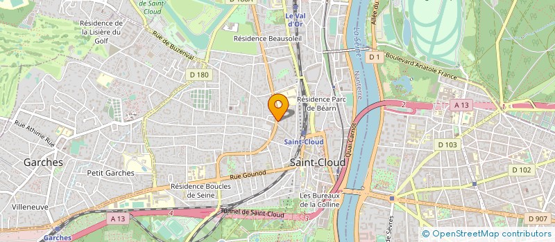 localisation de l'entreprise SYNDICAT COPROPRIETE REPUBLIQUE à SAINT-CLOUD