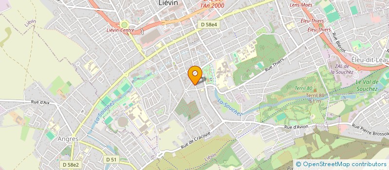 localisation de l'entreprise SYNDICAT COPROPRIETE RES.CLOS ST MARTIN  LIEVIN