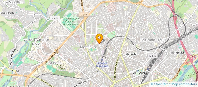 localisation de l'entreprise SYNDICAT COPROPRIETE RES DORAT LAKANAL à LIMOGES