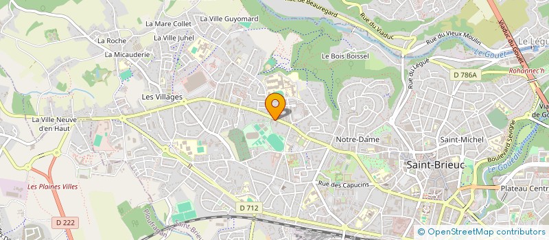 localisation de l'entreprise SYNDICAT COPROPRIETE RES. DU STADE à SAINT-BRIEUC