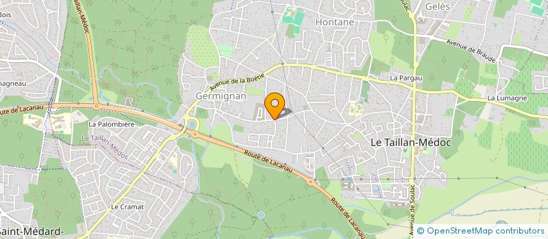 localisation de l'entreprise SYNDICAT COPROPRIETE RES LA PALOMBIERE  LE TAILLAN MEDOC