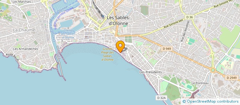 localisation de l'entreprise SYNDICAT COPROPRIETE RES LE GOLFE à LES SABLES D'OLONNE