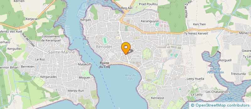 localisation de l'entreprise SYNDICAT COPROPRIETE RES LE LOCH  BENODET