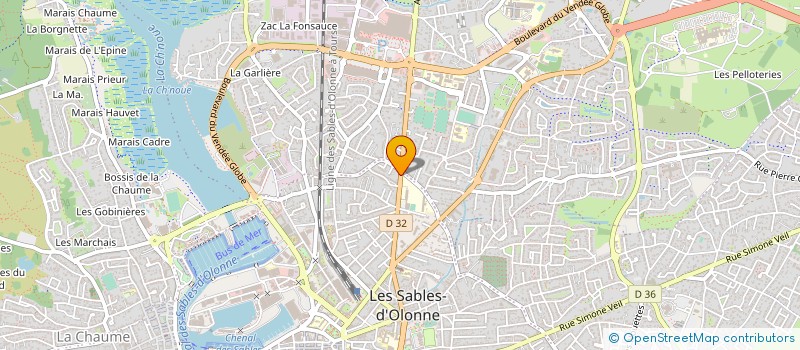 localisation de l'entreprise SYNDICAT COPROPRIETE RES LES BERBERIS à LES SABLES D'OLONNE