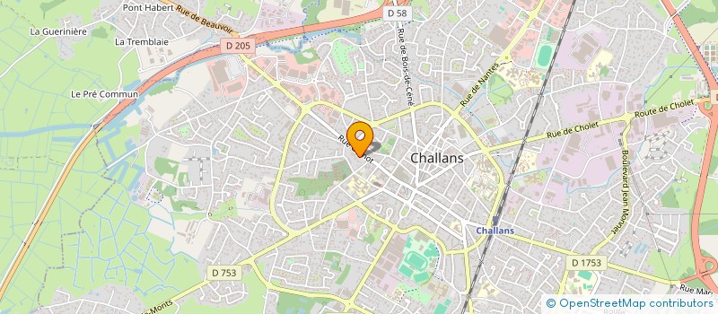 localisation de l'entreprise SYNDICAT COPROPRIETE RES LES IRIS à CHALLANS