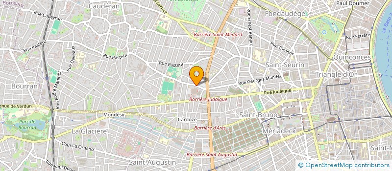 localisation de l'entreprise SYNDICAT COPROPRIETE RES LES LILAS  BORDEAUX