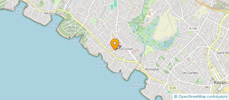 localisation de l'entreprise SYNDICAT COPROPRIETE RES LES ORPHIES  VAUX-SUR-MER