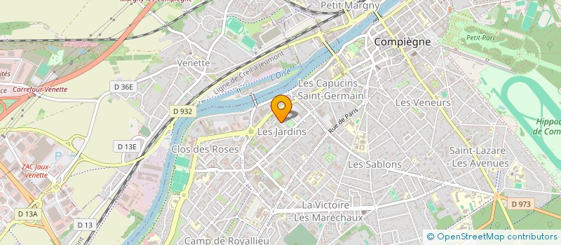 localisation de l'entreprise SYNDICAT COPROPRIETE RES LES TULIPES  COMPIEGNE