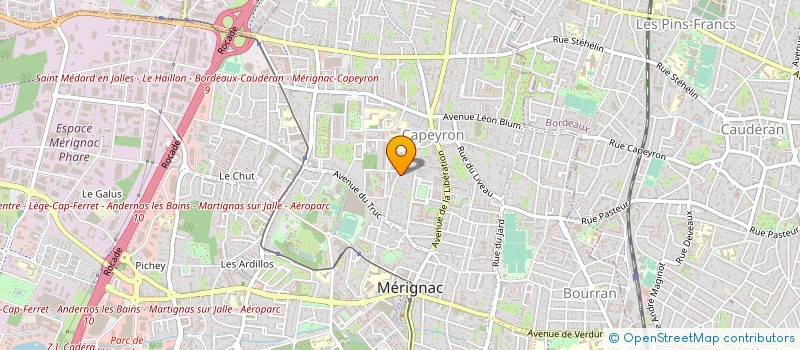 localisation de l'entreprise SYNDICAT COPROPRIETE RES LES VIOLETTES  MERIGNAC