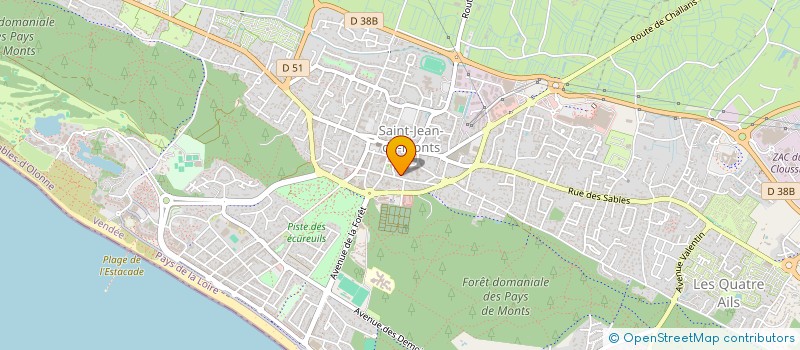 localisation de l'entreprise SYNDICAT COPROPRIETE RES MARTEVILLE à SAINT-JEAN-DE-MONTS