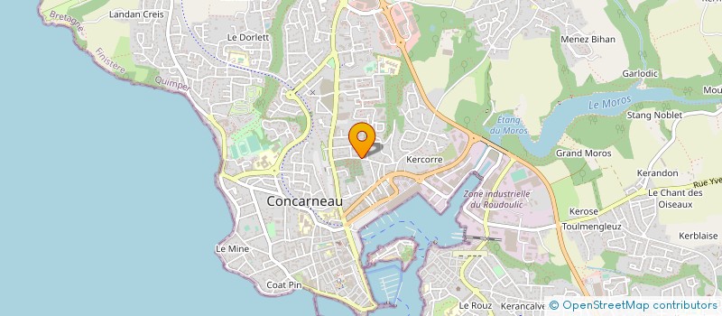 localisation de l'entreprise SYNDICAT COPROPRIETE RES MINVEN  CONCARNEAU